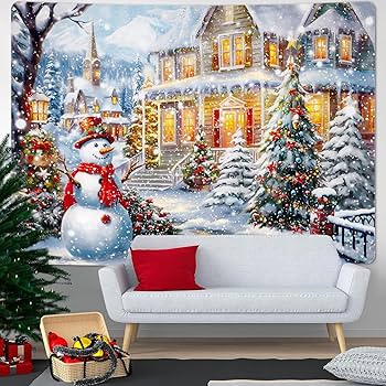 クリスマスリネンタペストリー クリスマスリネンタペストリー
